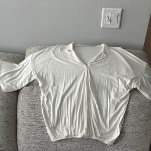 Elegant Cream Women's Top